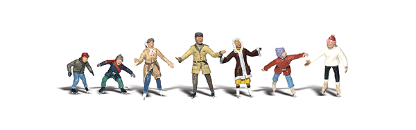 Scenice Accents(R) - Recreation & Sports -- Ice Skaters pkg(7)