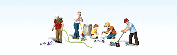 Lawn Workers - Scenic Accents(R) -- pkg(5)