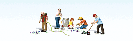 Lawn Workers - Scenic Accents(R) -- pkg(5)