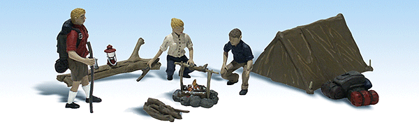 Campers - Scenic Accents(R) -- With Tent & Accessories