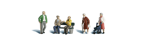 Scenic Accents(R) -- Senior Citizens with Bench pkg(6)