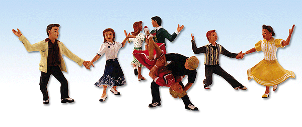 Scenic Accents(R) -- Swingin' Sensation - 4 Couples Dancing