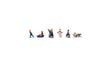 Children Sledding - Scenic Accents(R) -- 5 Children, Snowman-1