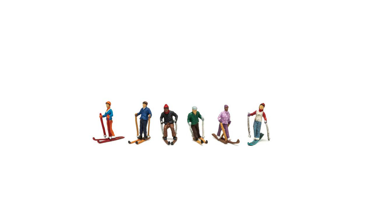 Scenic Accents(R) -- Snow Skiers pkg(6)-1