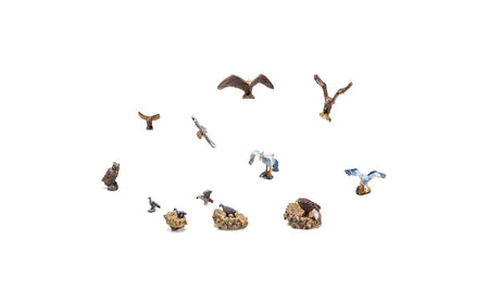 Birds and Nests - Scenic Accents(R) -- 15 Pieces plus 3 Nests