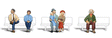 Architectural Models(R) Seated People -- 1/8"