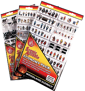 Scenic Accents(R) Economy Figure Packs -- Over 100 Figures
