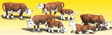 Scenic Accents(R) Animal Figurines -- Hereford Cows pkg(11)