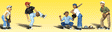 Baseball Players I - Scenic Accents(R) -- pkg(5)