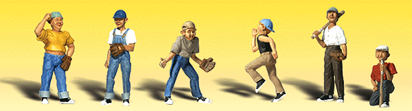 Baseball Players II - Scenic Accents(R) -- pkg(6)