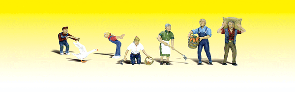 Farm People w/Goose - Scenic Accents(R) -- pkg(6)