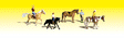 Horseback Riders - Scenic Accents(R) -- pkg(4)