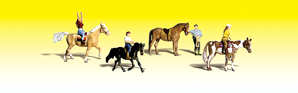 Horseback Riders - Scenic Accents(R) -- pkg(4)