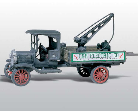 American Trucks - 1914 Diamond T (Cast Metal Kit) -- Service Truck with Winch (Dry Transfer Lettering)-2