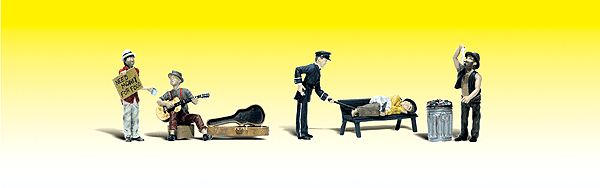Scenic Accents(R) Figures -- Park Bums pkg(7)