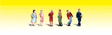 Scenic Accents - Pedestrian -- People Walking, pkg(5)