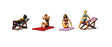 Sun Tanners - Scenic Accents(R) -- pkg(6)-1