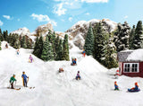 Children Sledding - Scenic Accents(R) -- 5 Children, Snowman-2