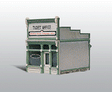Scenic Details(R) -- Ticket Office - Kit (Unpainted Metal)  2-1/4 x 2-1/2"  5.7 x 6.4cm