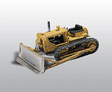 American Construction Equipment (Unpainted Metal Kit) -- Bulldozer w/Blade