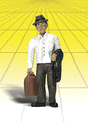 Scenic Accents(R) Figures -- Traveler w/Bag