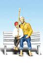 Scenic Accents(R) Figures -- Frank & Son Fishing