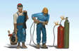 Scenic Accents(R) Figures -- Welder Brothers & Accessories pkg(2)