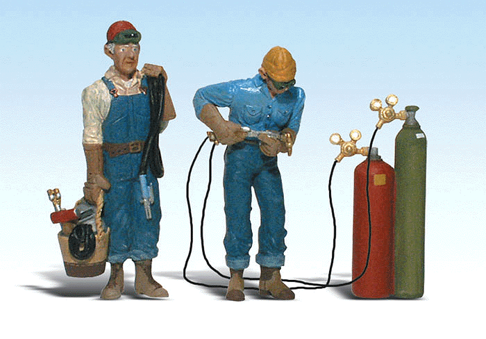 Scenic Accents(R) Figures -- Welder Brothers & Accessories pkg(2)