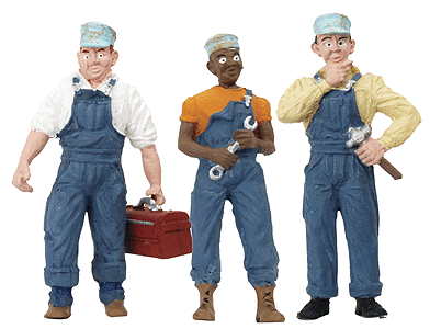 Scenic Accents(R) Figures -- Three Train Mechanics