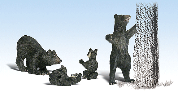 Scenic Accents(R) Figures -- Harry Bear & Family