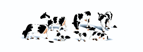 Scenic Accents(R) Animal Figures -- Holstein Cows pkg(7)