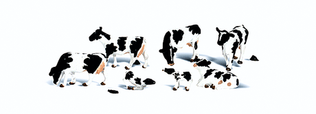 Scenic Accents(R) Animal Figures -- Holstein Cows pkg(7)