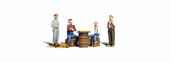 Scenic Accents(R) Figures -- Checkers Players pkg(4)