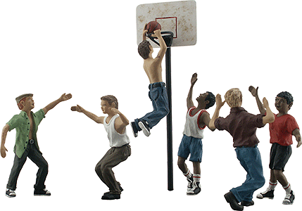 Shootin' Hoops - Scenic Accents(R) -- pkg(6)