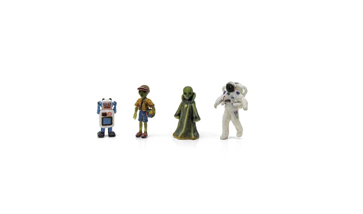 Find Me Figures Scenic Accents(R) -- Sci-Fi Figures pkg(4)