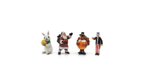 Find Me Figures Scenic Accents(R) -- Holiday Figures pkg(4)
