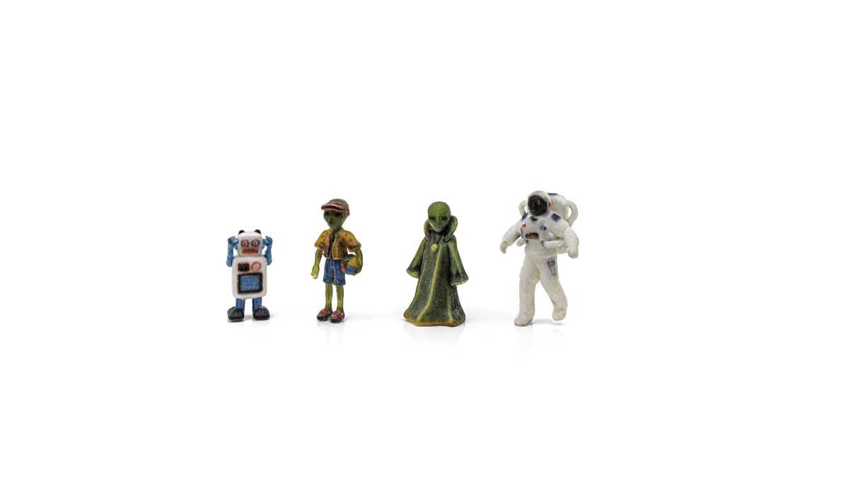 Find Me Figures Scenic Accents(R) -- Sci-Fi Figures pkg(4)