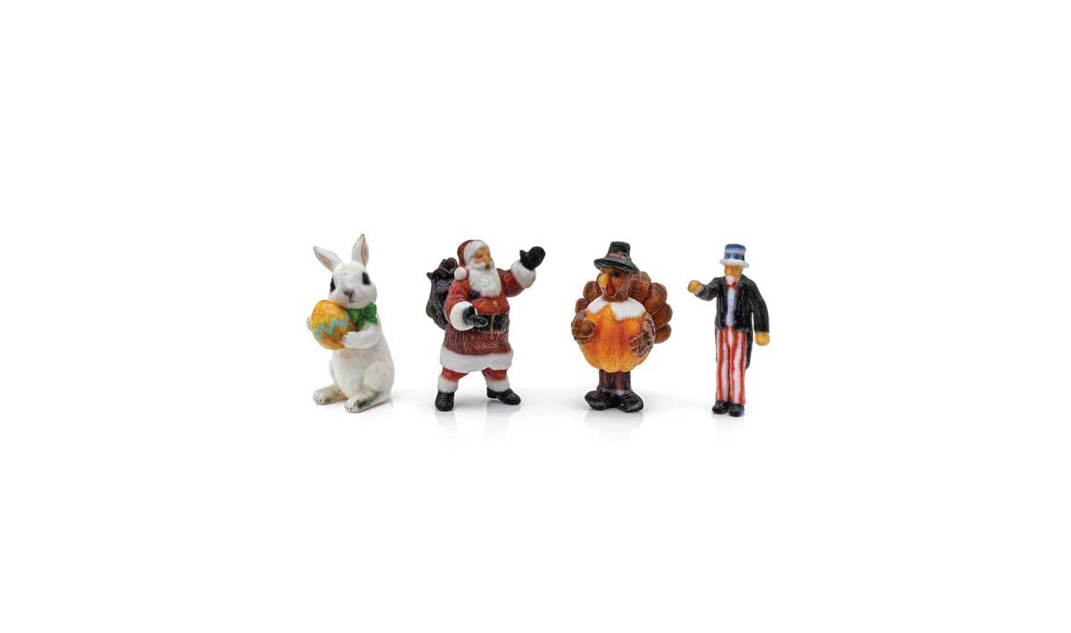 Find Me Figures Scenic Accents(R) -- Holiday Figures pkg(4)
