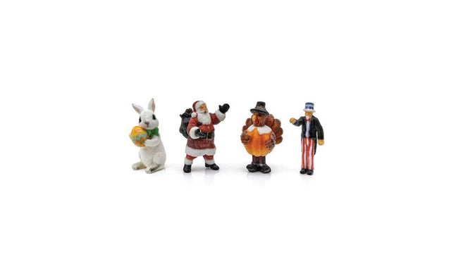 Find Me Figures Scenic Accents(R) -- Holiday Figures pkg(4)