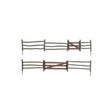 Log Fence - Kit with Gates, Hinges & Planter Pins -- Total Scale Length: 192'  58.5m
