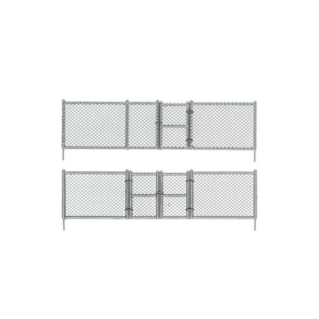 Chain Link Fence - Kit with Gates, Hinges & Planter Pins -- Total Scale Length: 192'  58.5m