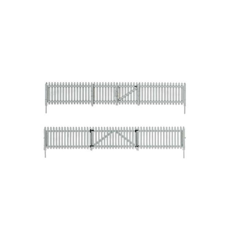 Picket Fence - Kit with Gates, Hinges & Planter Pins -- Total Scale Length: 192'  58.5m