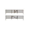Rail Fence - Kit with Gates, Hinges & Planter Pins -- Total Scale Length: 192'  58.5m