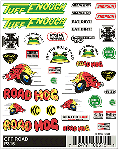 PineCar(R) Dry Transfers -- Off Road