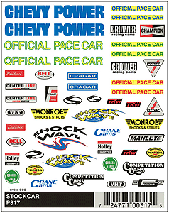 PineCar(R) Dry Transfers -- NASCAR