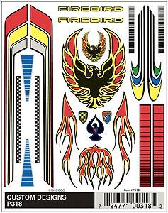 PineCar(R) Dry Transfers -- Custom Designs