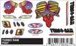 PineCar(R) Stick-On Decals -- Turbo Ram