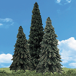 Woodland Classic Trees(R) Ready Made - Forever Green -- 2-1/2 to 4"  6.3 to 10.1cm Tall pkg(5)