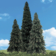 Woodland Classic Trees(R) Ready Made - Forever Green -- 7 to 8"  17.7 to 20.3cm Tall pkg(3)