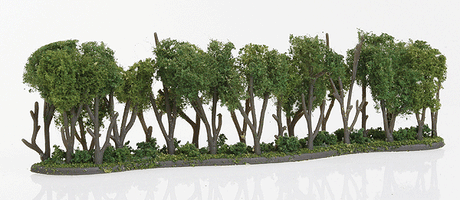 Hedge Row - Woodland Classics(TM) Ready Made Trees(TM) -- 7-3/4 x 1 to 2"  19.6 x 2.5 to 5cm